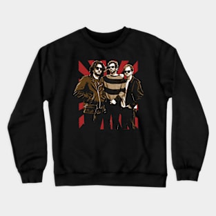 The Weight Chronicles The Band Retro Folk Rock Iconic Couture Threads Crewneck Sweatshirt